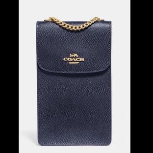 Authentic Coach North/South Phone Crossbody